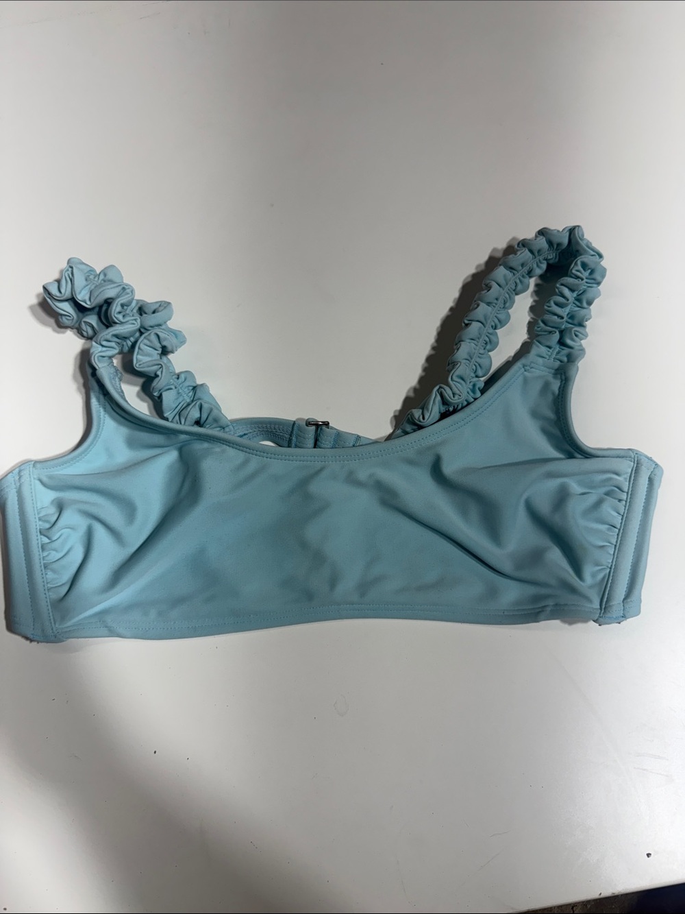 wild fable Light Blue Ruffle-Strap Bikini Top - Women